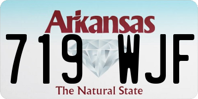 AR license plate 719WJF