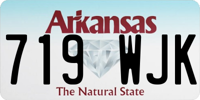 AR license plate 719WJK