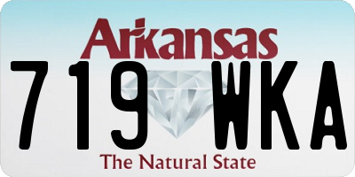 AR license plate 719WKA