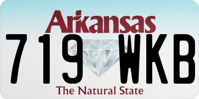 AR license plate 719WKB