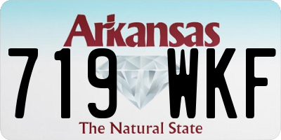 AR license plate 719WKF