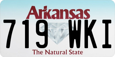 AR license plate 719WKI