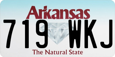 AR license plate 719WKJ