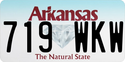 AR license plate 719WKW