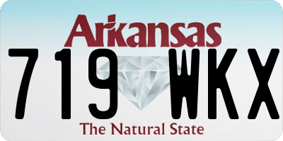 AR license plate 719WKX