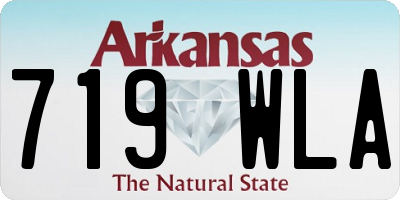 AR license plate 719WLA