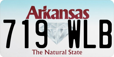 AR license plate 719WLB