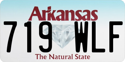 AR license plate 719WLF
