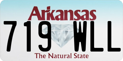 AR license plate 719WLL