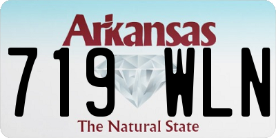 AR license plate 719WLN