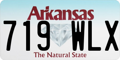 AR license plate 719WLX