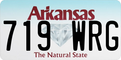 AR license plate 719WRG