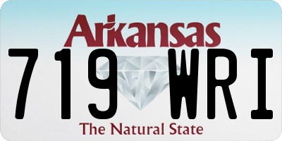 AR license plate 719WRI