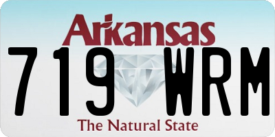 AR license plate 719WRM