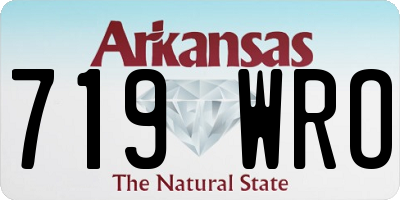 AR license plate 719WRO