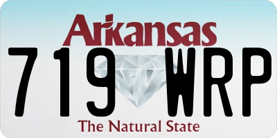 AR license plate 719WRP