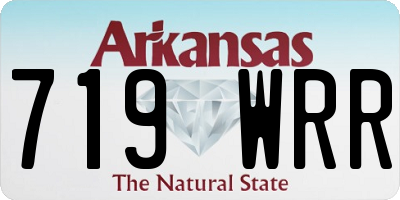 AR license plate 719WRR