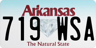 AR license plate 719WSA