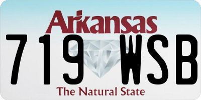 AR license plate 719WSB