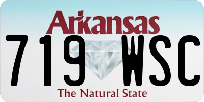 AR license plate 719WSC