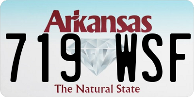 AR license plate 719WSF