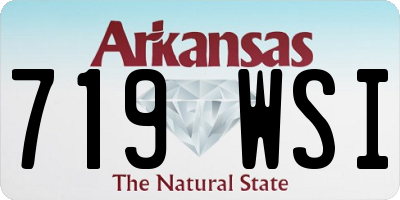 AR license plate 719WSI