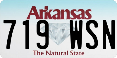 AR license plate 719WSN