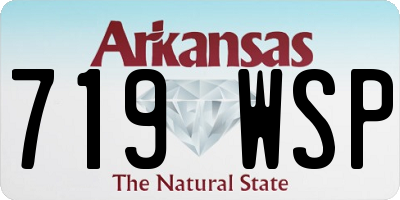 AR license plate 719WSP