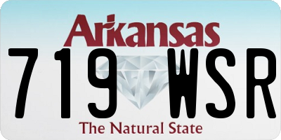AR license plate 719WSR