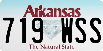 AR license plate 719WSS