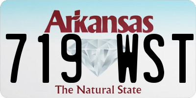 AR license plate 719WST