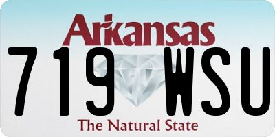 AR license plate 719WSU