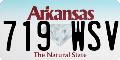 AR license plate 719WSV