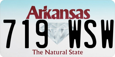 AR license plate 719WSW