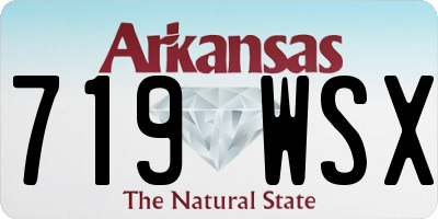 AR license plate 719WSX