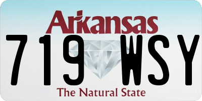 AR license plate 719WSY