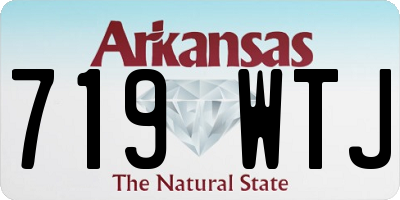 AR license plate 719WTJ