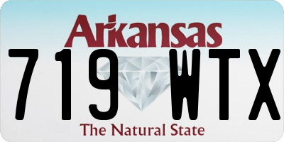 AR license plate 719WTX
