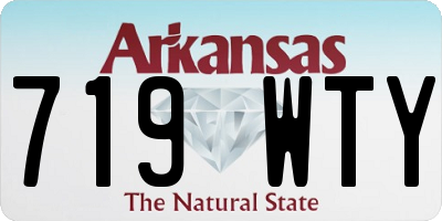 AR license plate 719WTY