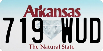 AR license plate 719WUD