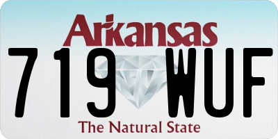 AR license plate 719WUF