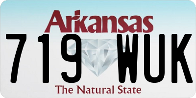 AR license plate 719WUK