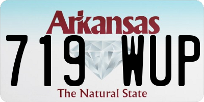 AR license plate 719WUP