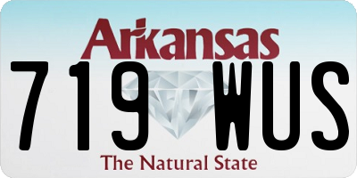 AR license plate 719WUS