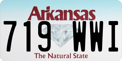 AR license plate 719WWI