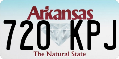 AR license plate 720KPJ