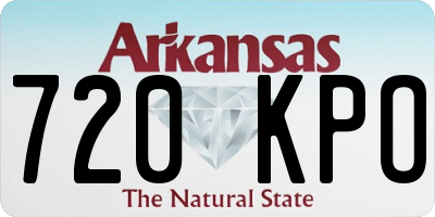 AR license plate 720KPO