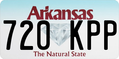 AR license plate 720KPP