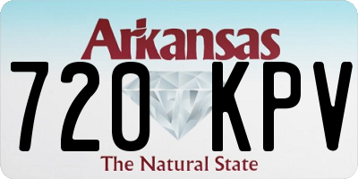 AR license plate 720KPV