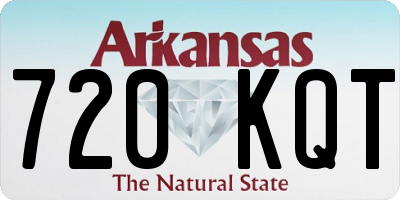 AR license plate 720KQT